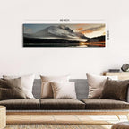 Sunset Mountain Landscape Canvas Wall Art - Image 4