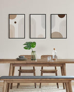 PHOPAGO Boho Wall Art Minimalist Bohemain Framed Wall Printing 16x24in Abstract - Image 3