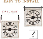 Vintage Barn Door Wall Clock - Image 7
