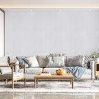 White Grasscloth Peel and Stick Wallpaper Texture Contact Paper A Set of 15.7" - Image 6