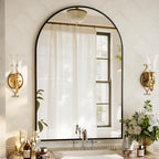 XRAMFY 32"x48" Arched Bathroom Mirror by XRAMFY