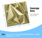 STICKGOO 3D Wall Panels for Interior Wall Decor, Lightning Diamond Textured - Image 4