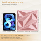 Heikki 30 Pack 3D Wall Panel for Interior Wall Décor, PVC Flower Textured Wall - Image 4