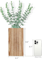 Dahey 2 Pack Wood Wall Planter Vase - Image 4