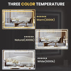 LOAAO 68"x36" LED Bathroom Mirror - Image 5