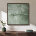 Framed Sage Green Abstract Wall Art, Modern Canvas Prints Artwork by Cuspin