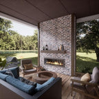 EverStone Aged Brick Faux Brick Panel, 46 7/8" W x 27" H x 1 1/4" D, Farmhouse - Image 12