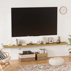 Heimlove Floating Shelves for Wall Set of 2, 9.3" Deep Wall Shelves, 39.4" W x - Image 2
