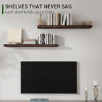 Marsmiles Wood Floating Shelves - Image 4