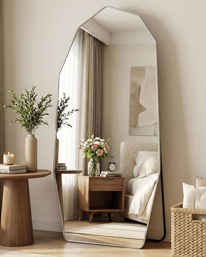 Antok Full Length Mirror, Free Standing Wall Mounted or Leaning Full Body Mirror - Image 9