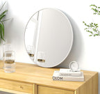 SCWF-GZ 20" Round Mirror Circle Wall Mounted Hanging or Against Wall Metal - Image 8