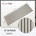 TO-TH Wood-Look Acoustic Panel, 4 Pack 47.2” x 23.6” Soundproof Wall Panels - Image 7