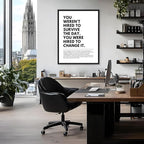 You Were Hired to Change It Motivational Wall Art Empowering Quote canvas wall - Image 3