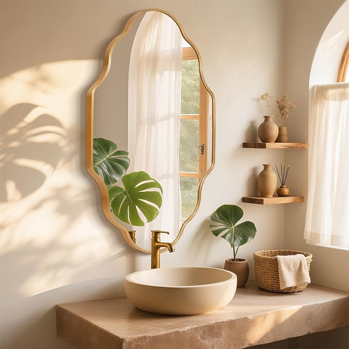 Scalloped Mirror for Bathroom - Image 3
