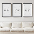 Large Framed Black and White Abstract Wall Art - Image 3