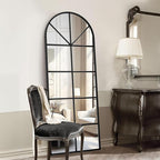 Floor Full Length Mirror, Large Window Pane Body Mirrors, No Stand - Image 2