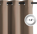 NICETOWN Cappuccino Grommet Drapes - Image 3