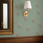 Vintage Floral Wallpaper Peel and Stick Boho Wallpaper Removable Waterproof by LUKUUI