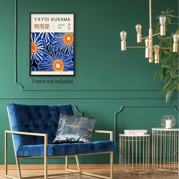 Yayoi Kusama Print Vintage Japanese Wall Art Abstract Yayoi Kusama Poster - Image 6