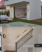 EDISHINE 31.5" LED Outdoor Wall Lights, 3CCT & 10%-100% Dimmable, IP65 - Image 8