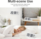 JoFomp LCD Digital Wall Clocks Battery Operated, 8.5" Modern Wall Clocks - Image 6
