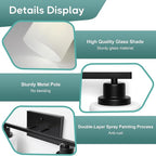 Ascher Bathroom Light Fixtures, 2-Light Vanity Light Over Mirror, Matte Black - Image 8