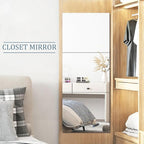 JUNEBRUSHS 3 Pack Self Adhesive Acrylic Mirrors, 20 x 24 Inch Full Length - Image 4