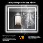LOAAO 48"X40" LED Bathroom Mirror - Image 8