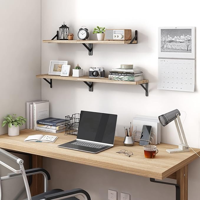 YGEOMER Floating Shelves for Wall Different Sizes Farmhouse Wall Shelf for - Image 6
