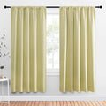 NICETOWN Window Curtains Blackout Drapes, Paler Yellow, 1 Pair, 52 by 72-Inch by NICETOWN