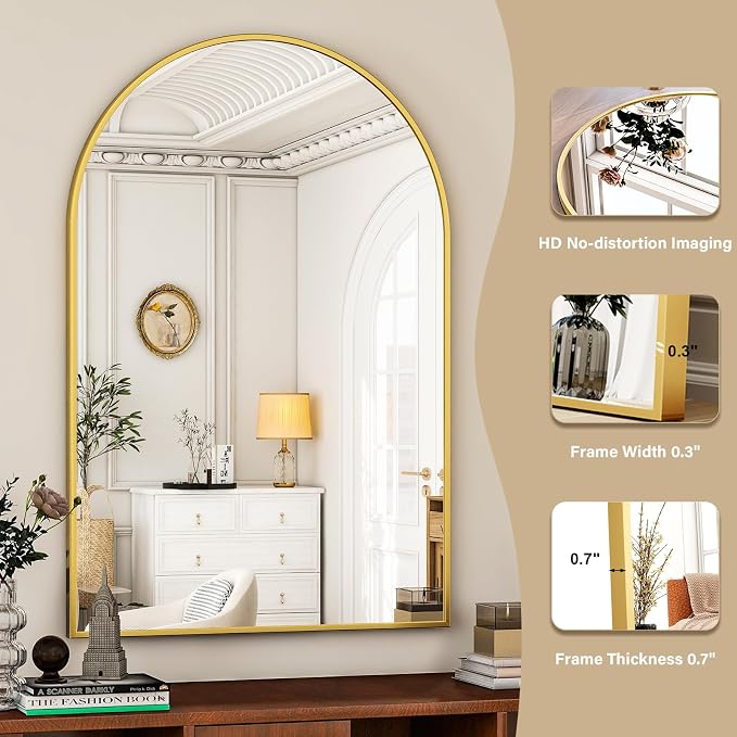 HARRITPURE Arched Bathroom Mirror - Image 3