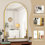 HARRITPURE Arched Bathroom Mirror - Image 3