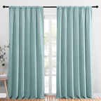 NICETOWN 2 Panels Blackout Curtains, Rod Pocket Thermal Insulated Drapess by NICETOWN
