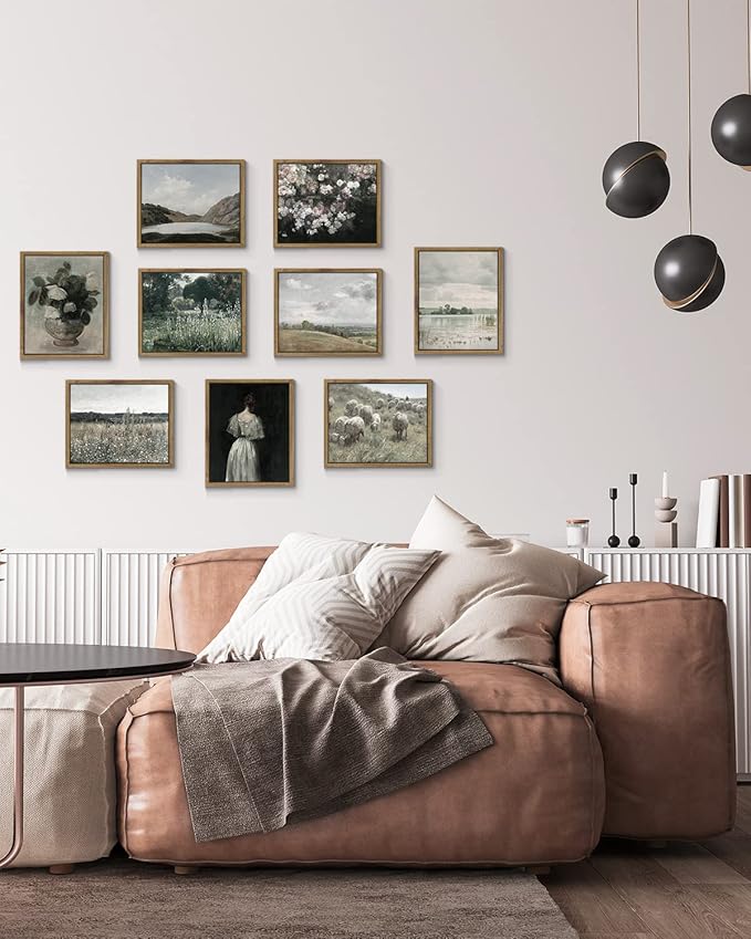 InSimSea Framed Canvas Wall Art Vintage Decor, Rustic Wall Decor - Image 2
