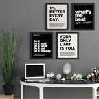 DSHFG Motivational Inspirational Office Wall Art Decor Prints Set of 4 - Image 4