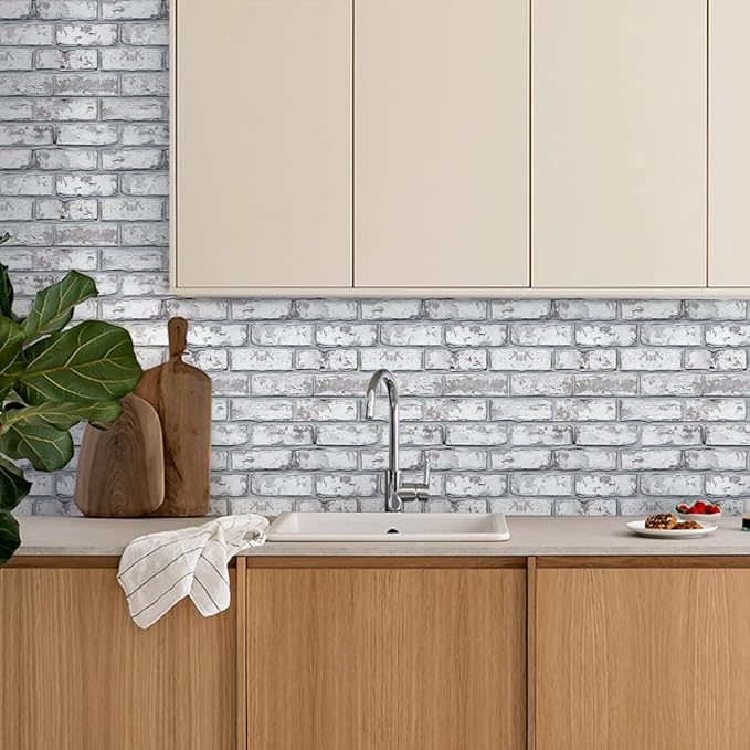 COMSTICKC 3D Faux Brick Wall Panel Peel and Stick, Not Real Brick, Small Size - Image 6
