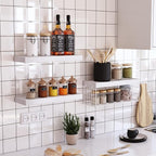 QEEIG White Bathroom Shelves Over Toilet - Image 7
