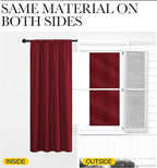 NICETOWN Christmas Burgundy Curtains Blackout Drapes - Image 4
