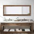 AAZZKANG Hanging Mirror Full Length Vintage Large Mirrors Wooden Framed 58"x20" - Image 5