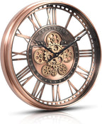 CLXEAST 21 Inch Large Roman Numeral Wall Clock - Image 9