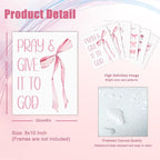 KBKBART Coquette Pink Bow Wall Art Decor Posters– Set of 6 Unframed 8x10 Prints - Image 2