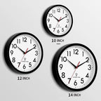DAXSMY Atomic Wall Clock Analog 10 Inch Battery Operated Modern Decorative - Image 2
