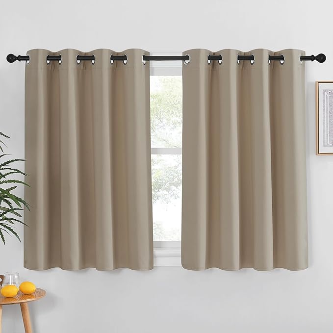 NICETOWN Kitchen Short Blackout Curtain and Drape by NICETOWN