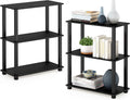 Furinno TURN-S-TUBE Storage Shelves Set of 2, 3-Tier Book Shelf, Corner Shelf by Furinno-FitsYourSpaceFitsYourBudget