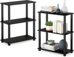 Furinno TURN-S-TUBE Storage Shelves Set of 2, 3-Tier Book Shelf, Corner Shelf by Furinno-FitsYourSpaceFitsYourBudget