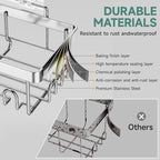 Veken Shower Caddy 6-Pack, Family Choice Award Winner, Large Wall Mounted - Image 4