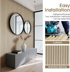 WPC Slat Wall Panels 8 Pack 96" x 8.2", Waterproof Fluted Wall Paneling - Image 4