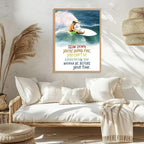 Qcrpnhy Vintage Surfing Poster 1990 Retro Surf Wall Art Inspirational Canvas - Image 4