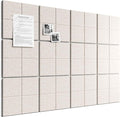 Bumusty Large Felt Bulletin Board, 30 Push Pins, 70 Adhesive Tabs by BUMUSTY