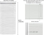 YIIBAII Mini Blinds Suitable for 31" W x 64" H Windows 1" Aluminum Horizontal - Image 6